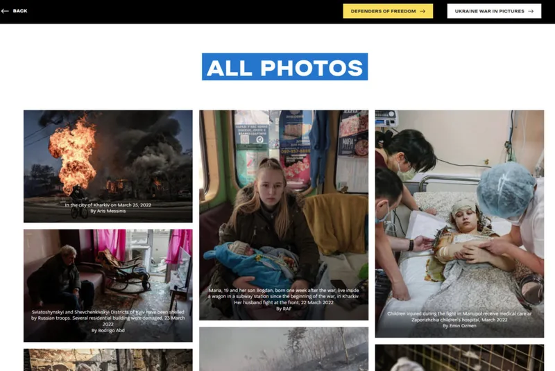Preview of Ukraine’s official war photography resource