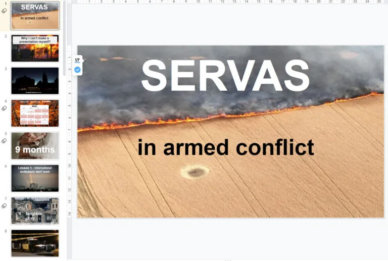 Servas in armed conflict, the SICOGA 2022 presentation