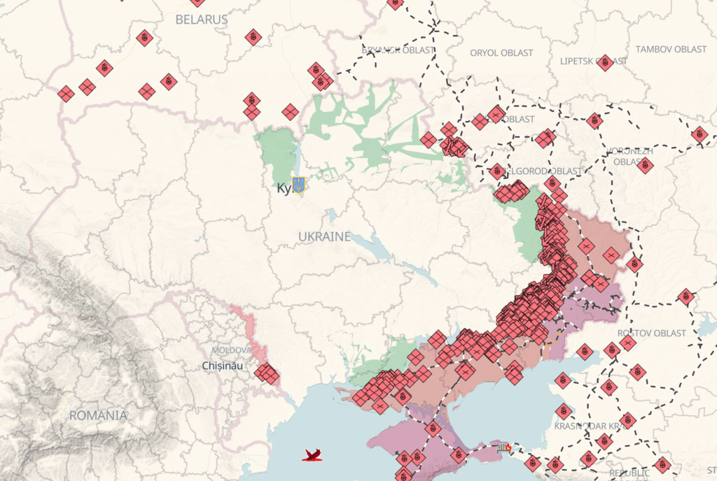 UA war interactiva map